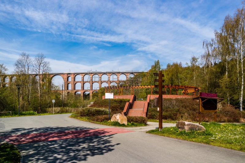 Panorama Göltzschtal bridge in the Vogtland region