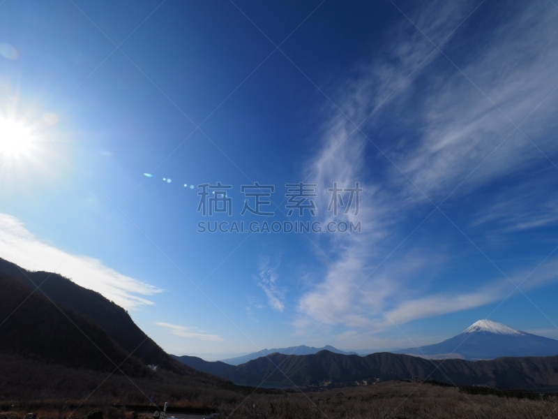 箱根园,自然,风景,图像,著名景点,温泉,里山,旅游目的地,富士山,天然气