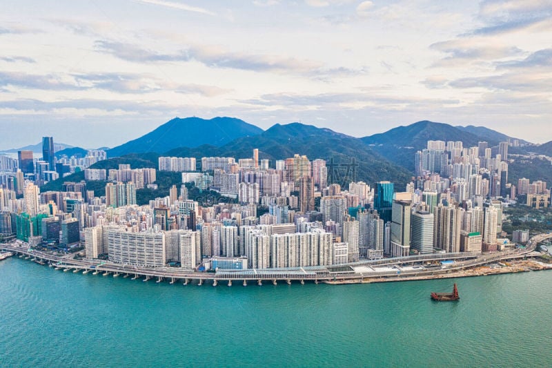 Sunset of Victoria Harbour, Hong Kong