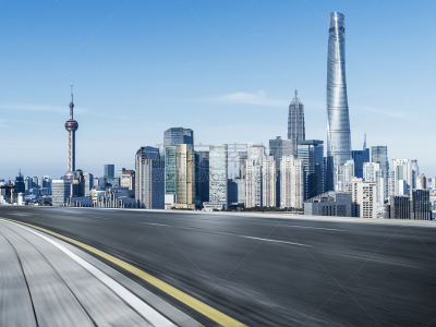 空的,沥青,迅速,公路,现代,建筑业,著名景点,商业金融和工业,背景