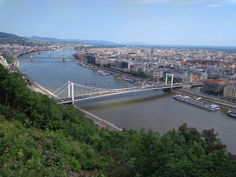 布达佩斯,都市风景,伦敦城,中苏格兰,部分,多瑙河谷,匈牙利,著名景点,河流,夏天