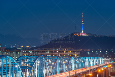 韩国,城市天际线,首尔,商务,交通,著名景点,朝鲜半岛,户外,办公室,城市