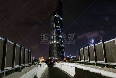 科威特,塔,科威特塔,建筑外部,风景,图像,光轨,波斯湾,无人,户外