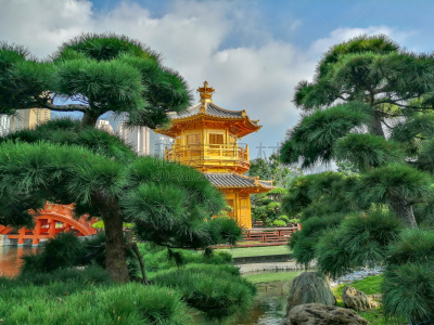完美,亭台楼阁,南莲园池,地形,蓝色,石材,著名景点,名声,传统,宁静