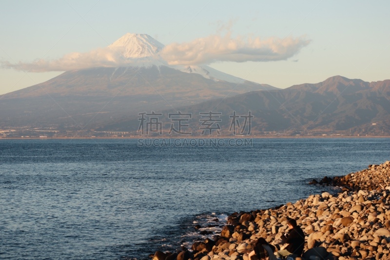 富士山,云,雪,著名景点,自然美,湖,背景,户外,天空,富士河口湖