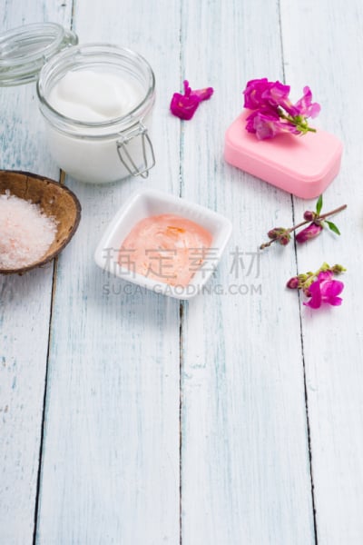 化妆用品,健康保健,品红色,浴盐,怀旧风格,个人卫生用品,丝瓜,苏打水,广口瓶,乡村风格