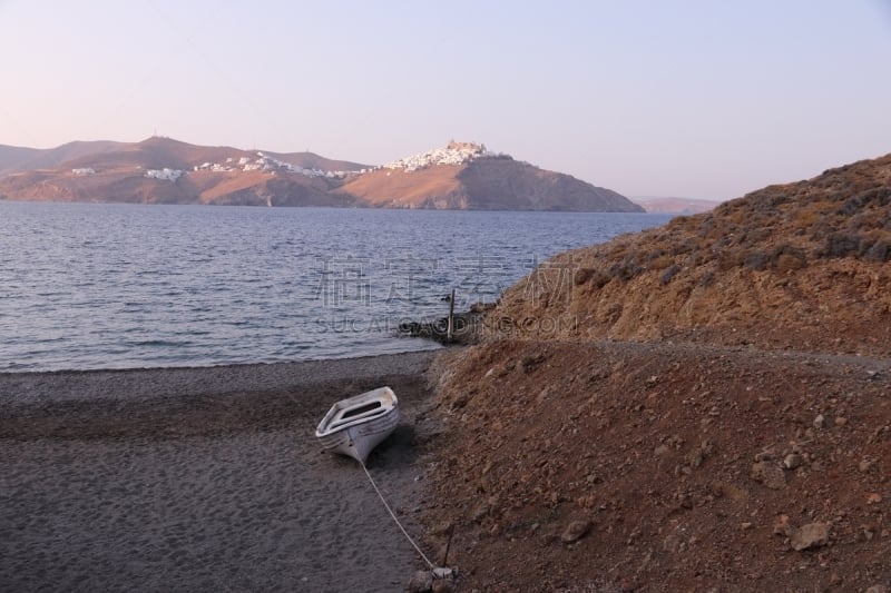 岩石,海洋,岛,在上面,斯坦帕里亚岛,希腊,地中海,户外,建筑,晴朗