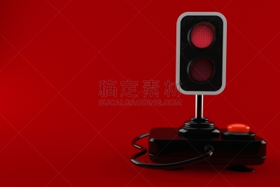 交通,红色,操纵杆,空的,休闲游戏,波兰,背景分离,停止手势,彩色背景,红色背景