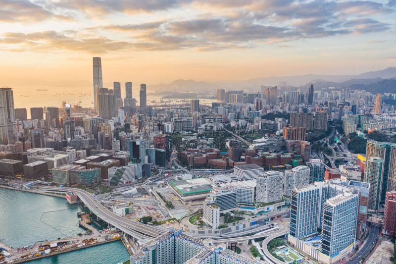 Sunset of Victoria Harbour, Hong Kong