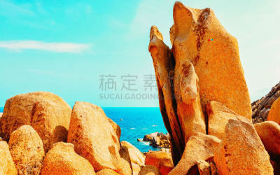海岸线,岩石,泰斯塔角,圣特雷莎加卢拉,撒丁岛,华贵,著名景点,自然美,沙漠,背景