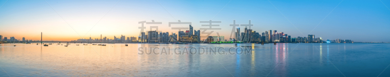 杭州,旅途,黄昏,现代,商业金融和工业,河流,户外,建筑,晴朗,办公室