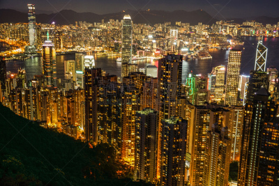 太平山,夜晚,摄像机拍摄角度,商务,戏剧表演,著名景点,东亚,公共建筑,九龙半岛,夏天