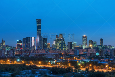 北京cbd,北京,交通,黄昏,公路,现代,商业金融和工业,户外,建筑,金融区
