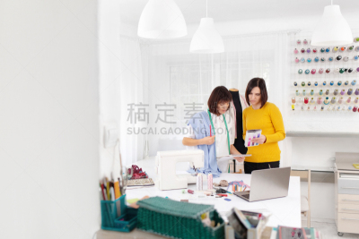 商务,纺织品,穿入,女性,青年人,裁缝,工作室,彩色图片,工作,缝纫