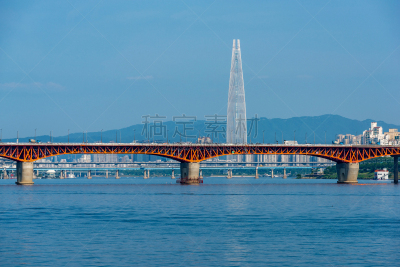 韩国,城市天际线,首尔,商务,照明设备,交通,迅速,现代,著名景点,朝鲜半岛
