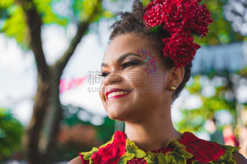 巴西狂欢节,街道,狂欢节,里约狂欢节,奥琳达,旅游嘉年华,舞蹈,拉美人和西班牙裔人,巴西,舞者