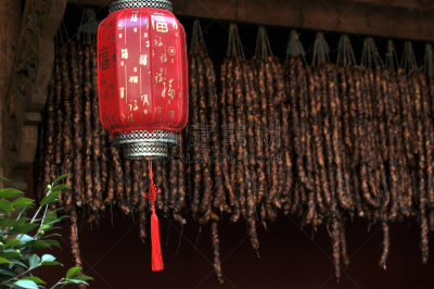 红色,悬挂的,货摊,灯笼,肉,密封食品,下巴,户外,暗色,传统