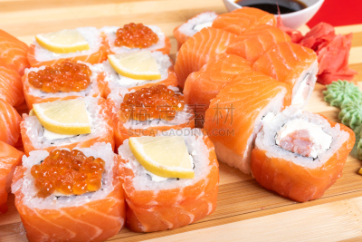 寿司,费城,特写,三文鱼卷,菜单,日本食品,米,三文鱼,生鱼片寿司,鱼类