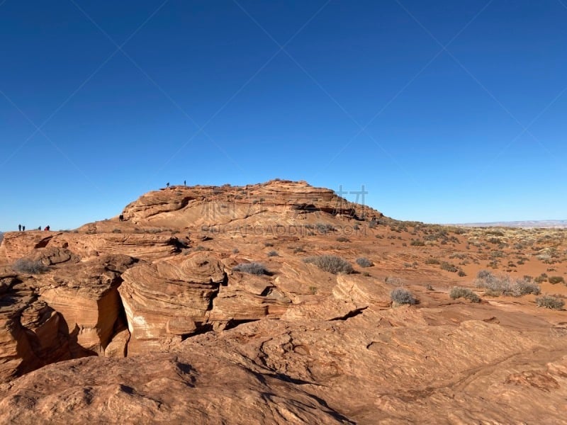 石头,非凡的,风景,u形弯管,水,热,沙岩,著名景点,沙漠,河流