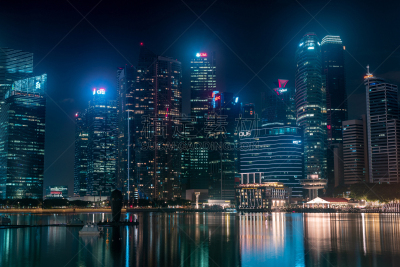 城市,都市风景,夜晚,新加坡市,新加坡河,商务,新加坡,商务旅行,现代,著名景点