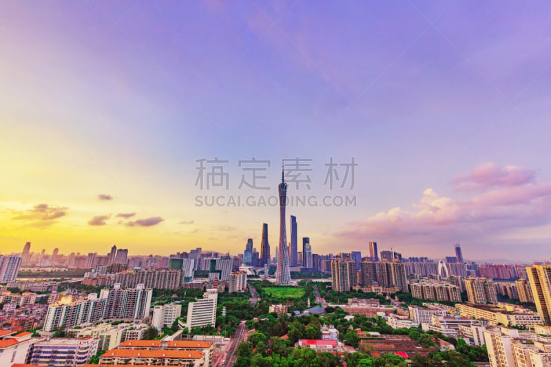 现代,都市风景,广州,商务,著名景点,户外,天空,建筑,市区,建筑外部