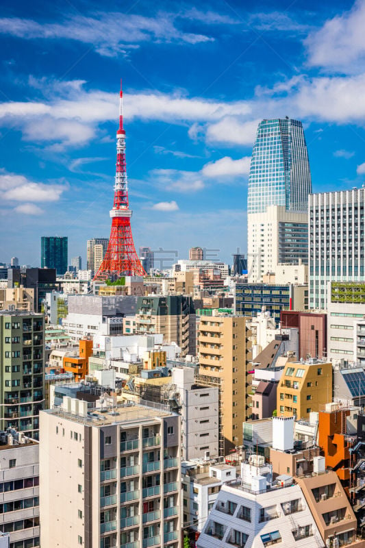 虎门,都市风景,日本,东京,居住区,商务,天线,城市生活,视角,人类居住地