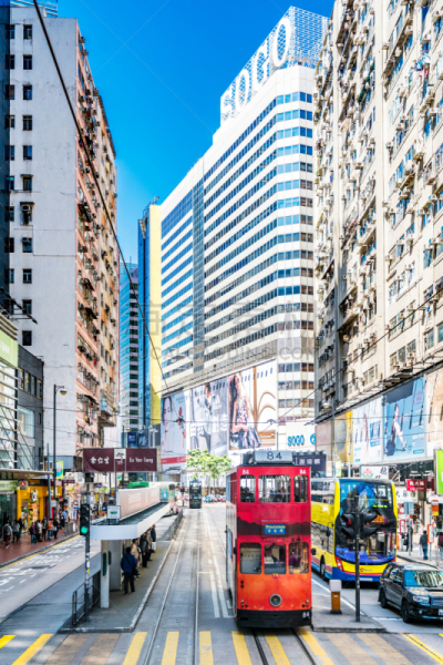 Hong kong busy traffic junctions