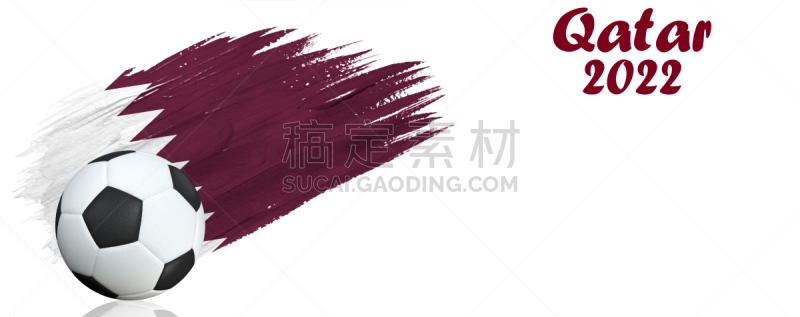卡塔尔,文字,太空,笔触,涂料,世界杯,白色背景,足球,球,运动