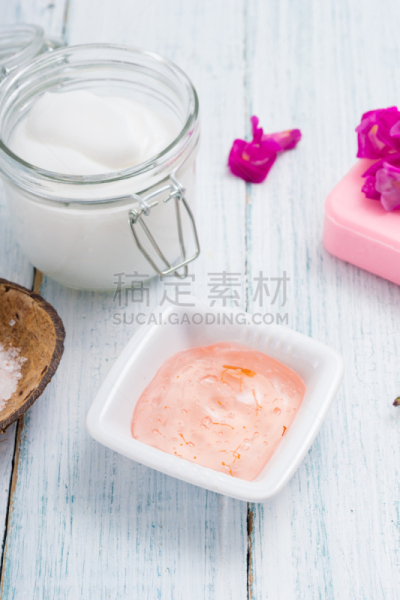 化妆用品,健康保健,品红色,浴盐,怀旧风格,个人卫生用品,丝瓜,苏打水,广口瓶,乡村风格