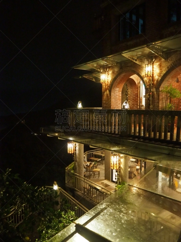 夜晚,无人,旅游目的地,垂直画幅,图像,九份,建筑,著名景点,摄影,旅游