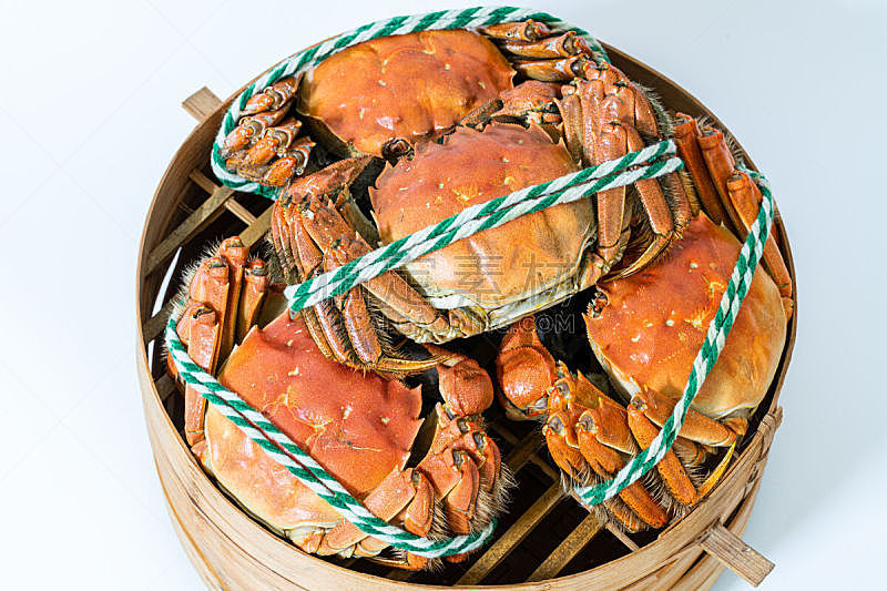 螃蟹,贝壳,白色背景,上海,大闸蟹,蓝蟹,活力,淡水蟹,东方食品,蒸菜