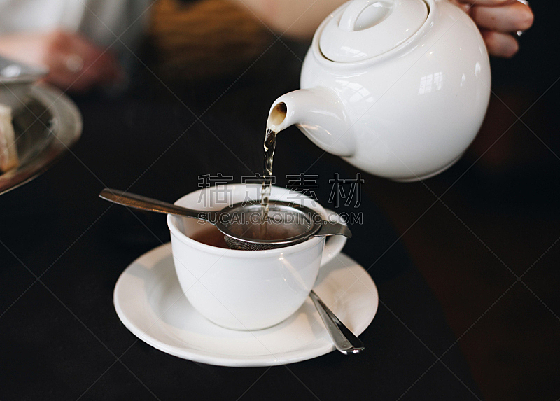 红茶,杯,上菜,脆饼干,饮料,茶,水壶,周末活动,热,清新