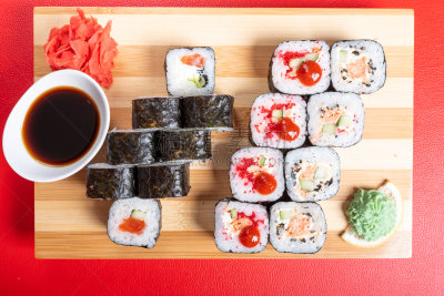 三文鱼,鲔鱼,多样,塞满了的,虾,特写,菜单,日本食品,米,生鱼片寿司