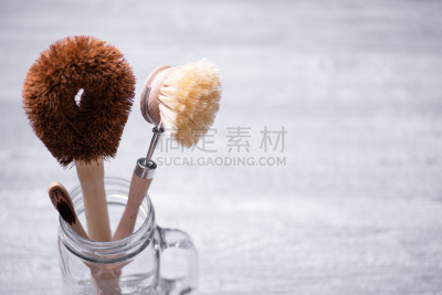 椰子,广口瓶,概念,竹,牙刷,剑麻,零浪费,画笔,数字0,自然界的状态
