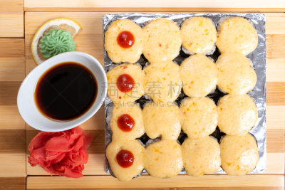 奶酪,巨大的,鸭舌帽,菜单,日本食品,米,三文鱼,生鱼片寿司,鱼类,白色