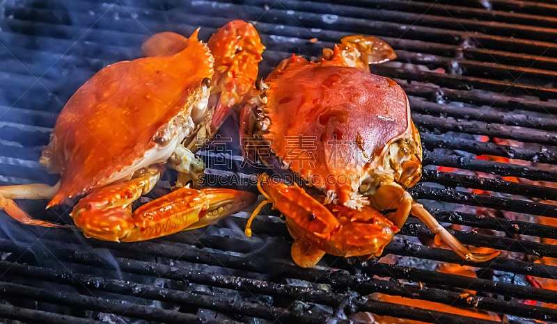 烤肉架,螃蟹,传统节日,热,赫蕉属,希腊,东方食品,河虾鸡尾酒,海鱼,贝壳