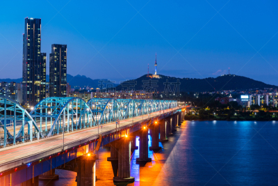 韩国,城市天际线,首尔,商务,照明设备,交通,迅速,现代,著名景点,朝鲜半岛