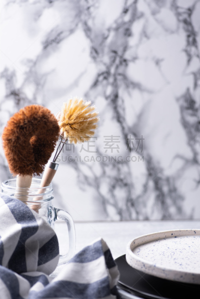 椰子,广口瓶,概念,剑麻,餐桌,零浪费,盘子,画笔,数字0,自然界的状态