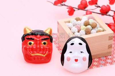 传统,事件,节分,日本,蔬菜,面具,枡,食品,成分,二月