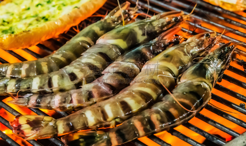 对虾,炊具,黑色虎虾,热,赫蕉属,希腊,东方食品,河虾鸡尾酒,蛋白质,海鱼