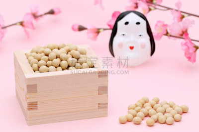 日本,事件,面具,水平画幅,节分,无人,传统,梅花,海产,大豆