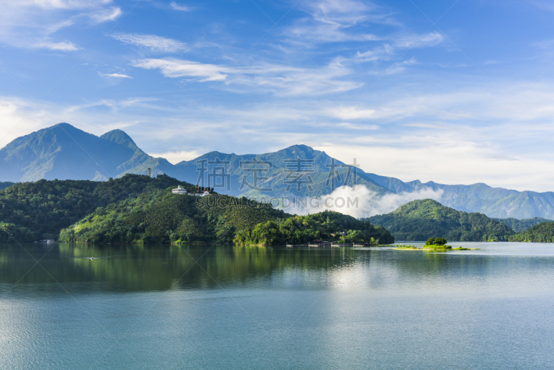 亚洲,风景,风,曙暮光,一个人,云,水库,湖,河流,户外