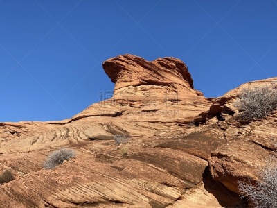 石头,非凡的,风景,u形弯管,水,热,沙岩,著名景点,沙漠,河流