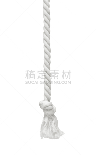悬挂的,线绳,白色,线条,螺线,磨损的,绳子,一个物体,背景分离,长的