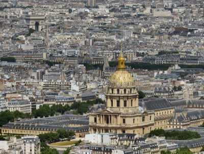 Dôme des Invalides, vu d'en haut, depuis la tour Montparnasse