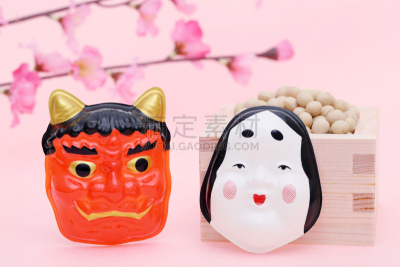 日本,事件,面具,水平画幅,节分,无人,传统,梅花,海产,大豆
