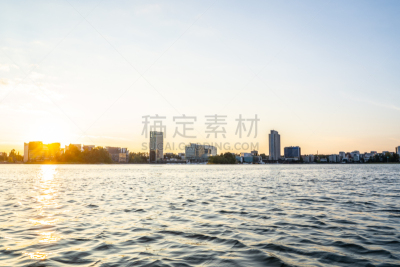 芬兰,埃斯波,在之后,赫尔辛基,高尔夫球运动,金色,钟面,拉古娜海滩,曙暮光,云