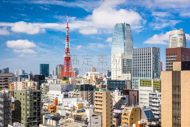 虎门,都市风景,日本,东京,居住区,商务,天线,城市生活,视角,人类居住地