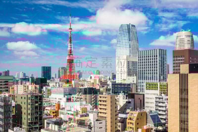 虎门,都市风景,日本,东京,居住区,商务,天线,城市生活,视角,人类居住地