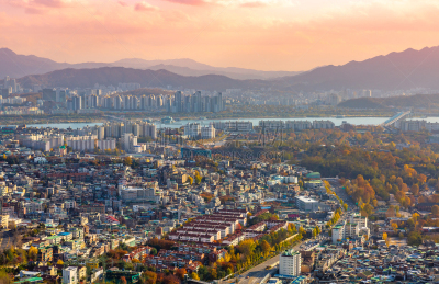 韩国,城市天际线,首尔,活力,曙暮光,黄昏,现代,色彩鲜艳,商业金融和工业,朝鲜半岛